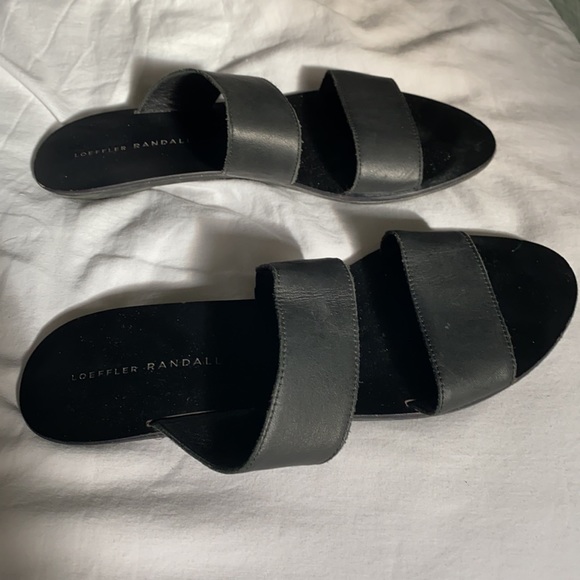 Loeffler Randal black slip on Sandals - Picture 2 of 5